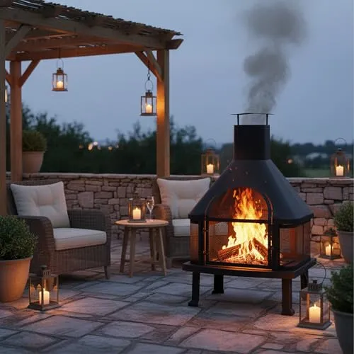 Relaxdays Terrassenofen 2