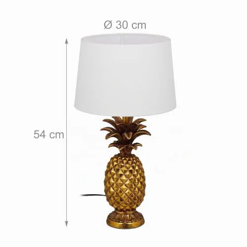 Relaxdays Tischlampe Ananas 5