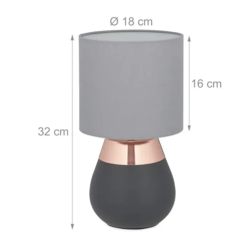 Relaxdays Tischlampe UC 2