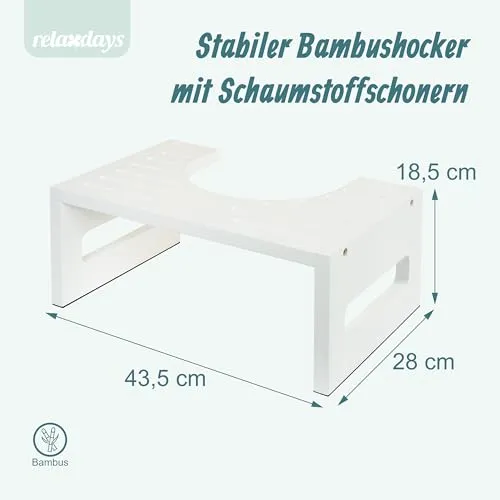 Relaxdays Toilettenhocker 3