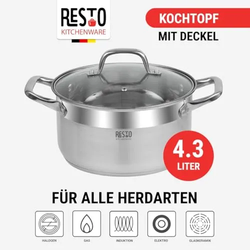 RESTO Edelstahltopf 22cm 2
