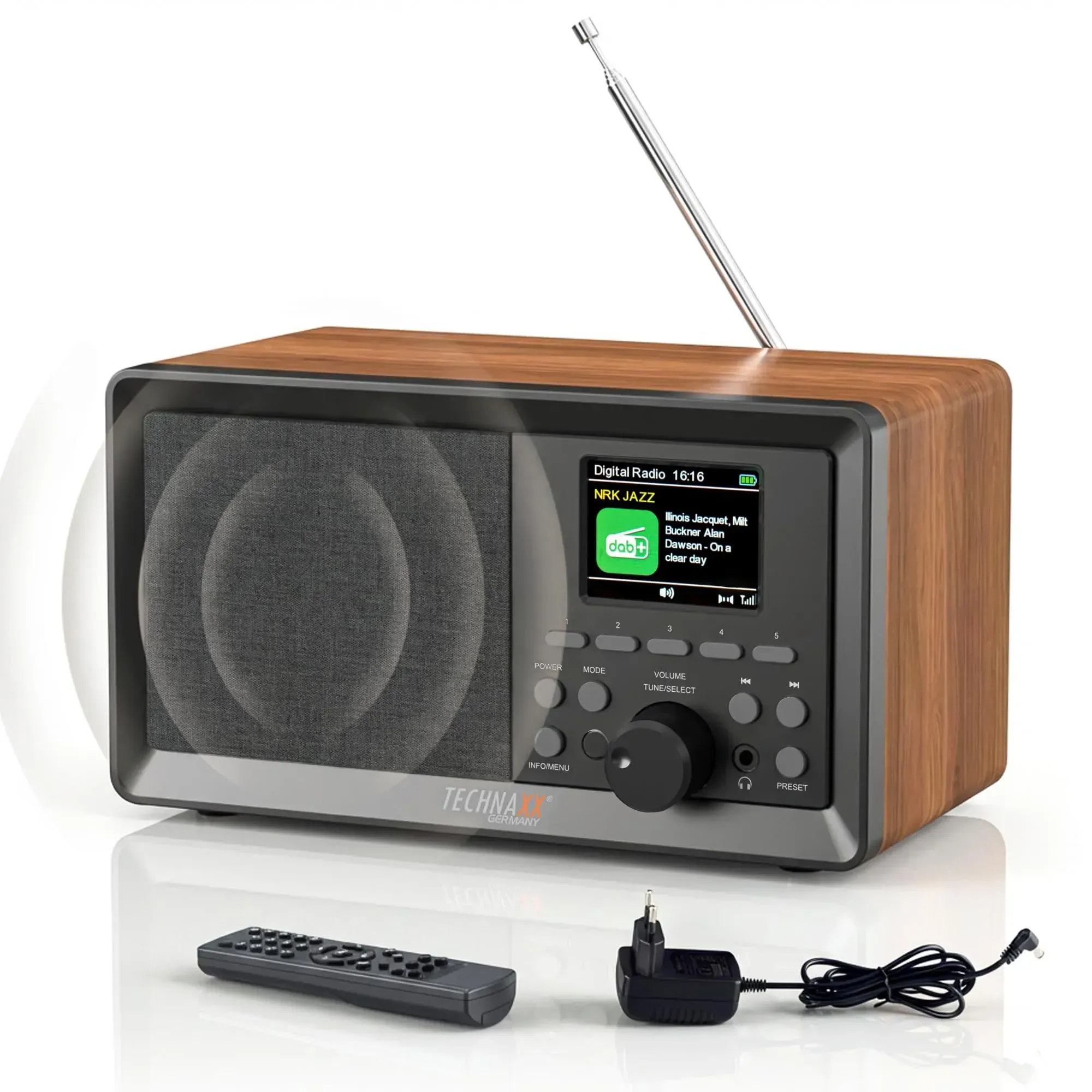 Retro DAB+ Radio Schwarz