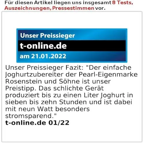 Rosenstein & Söhne Yoghurt Maker 4