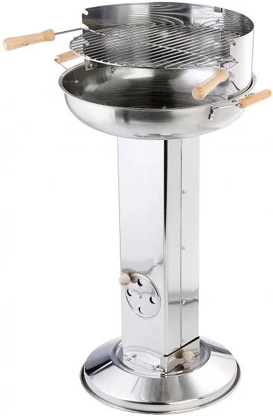 Rosenstein & Söhne Edelstahl Säulengrill NC3534