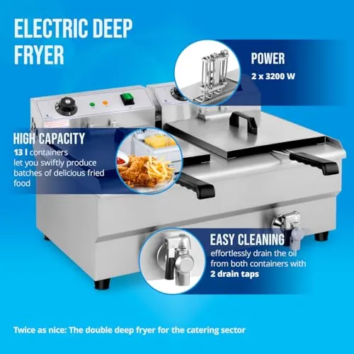 Royal Catering Doppel-Fritteuse 2
