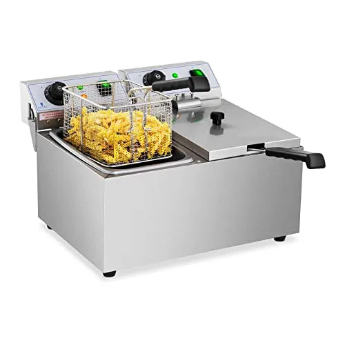 Royal Catering Elektro-Doppel-Fritteuse 3