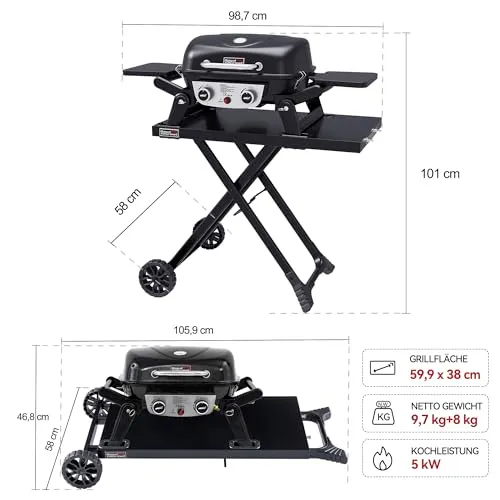 Royal Gourmet 2-Brenner Gasgrill 3