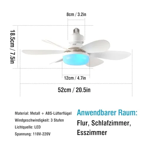 RRBEST Deckenventilator UC 3