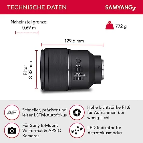 Samyang AF 135mm F1.8 FE 2