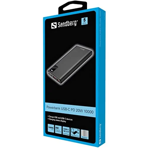 Sandberg Powerbank USB-C PD 20W 10000 2