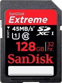 SanDisk Extreme SDHX, SDXC Class 10 UHS-I 45MB/s 300x