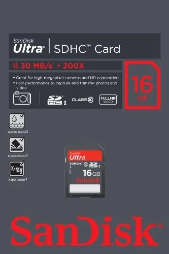 Sandisk Ultra SDHC UHS-I 16GB 3