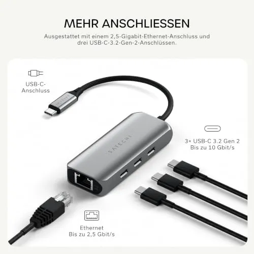 SATECHI 4-in-1 Hub UC 3