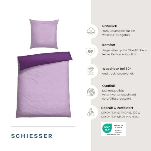 Schiesser Bettwäsche 135x200 UC 2