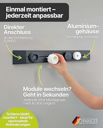 SCHWAIGER Steckdosenleiste UC 5
