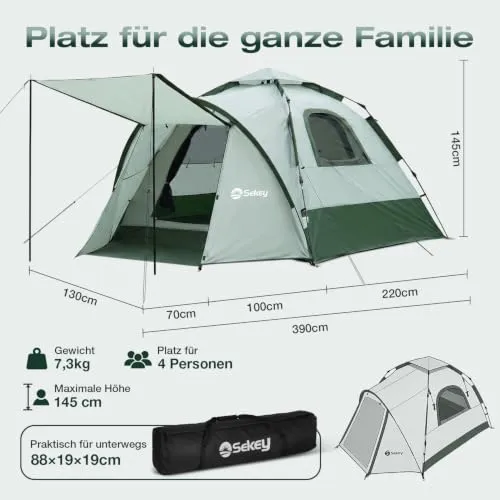 Sekey Camping Zelt 4 Personen 3