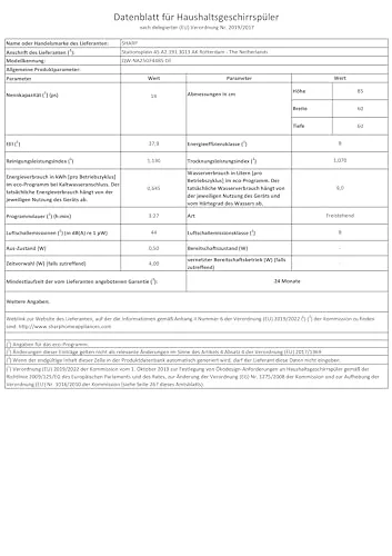 SHARP QW-NA25GF44BS-DE 7