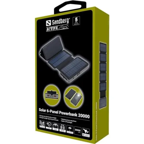 Solar 6-Panel Powerbank 20000 5