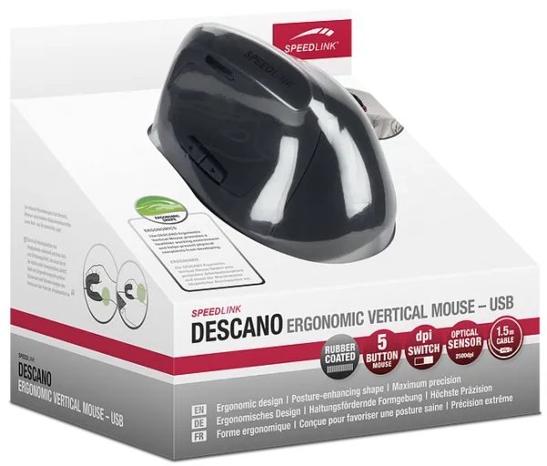 SpeedLink Descano Ergonomic Vertical Mouse 3