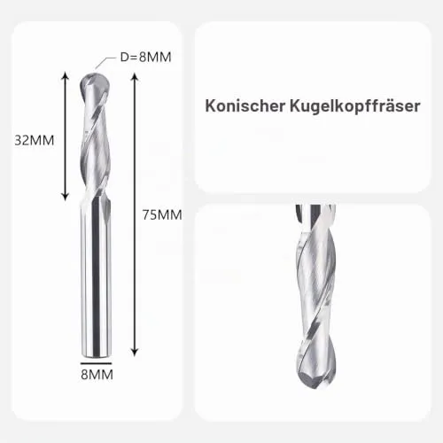 SpeTool Kugelkopffräser UC 2