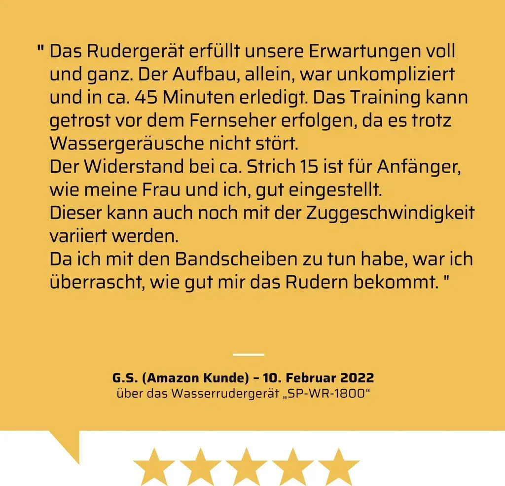 Sportplus Wasser-Rudergerät