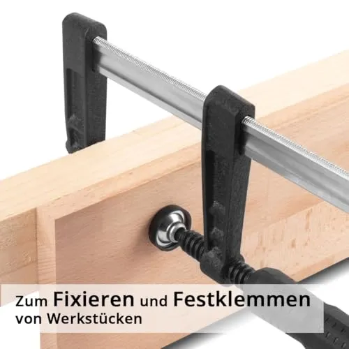 STAHLWERK 2 x Schraubzwingen 120 x 800 mm 3