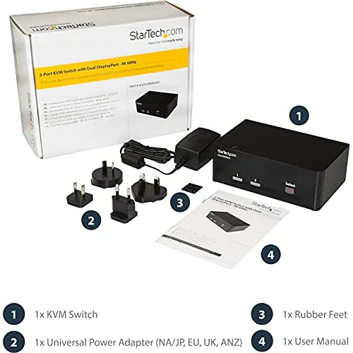 StarTech 2 Port DisplayPort KVM Switch 6