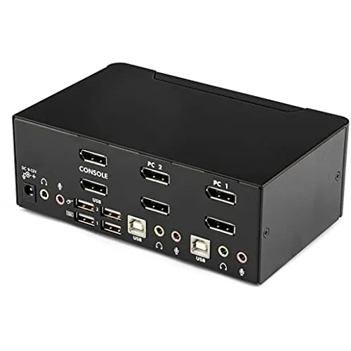 StarTech 2 Port Dual DisplayPort KVM Switch UC 4