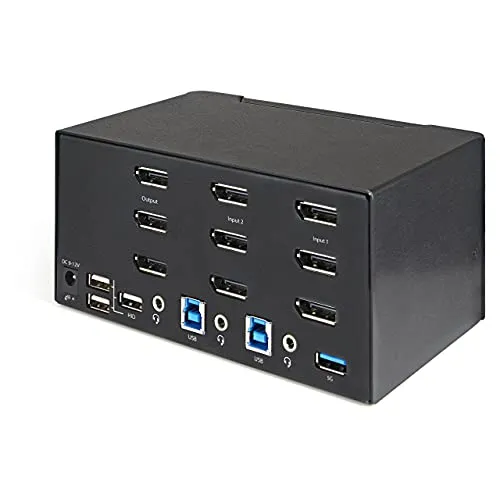 StarTech 2-Port Triple DisplayPort KVM 3