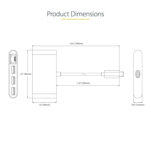 StarTech 3-Port USB-C Hub 3