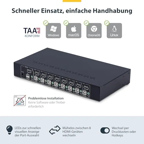 StarTech 8-Port HDMI KVM 3