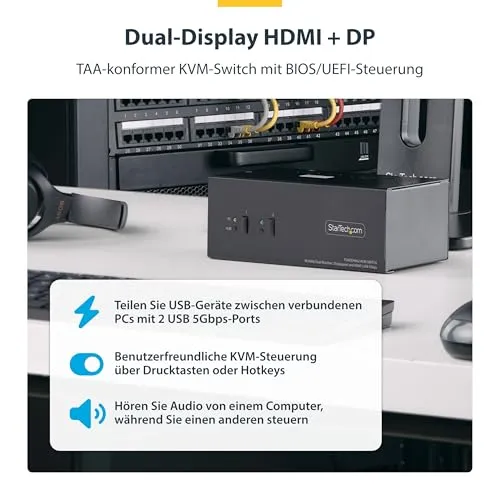 StarTech KVM2DPHDU2 3