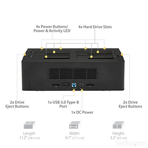 StarTech USB 3.0 4 Bay Dock 5