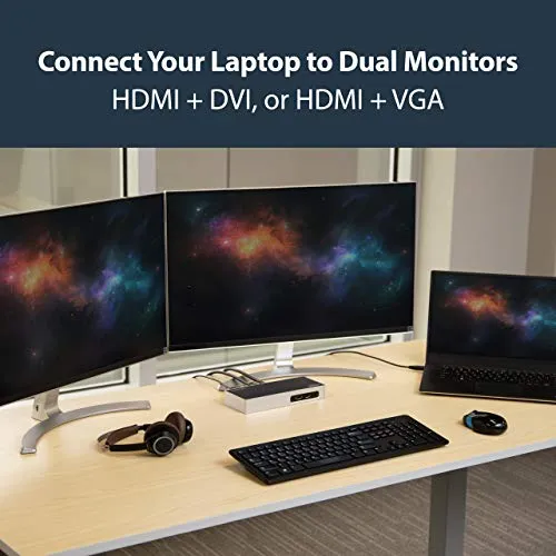 StarTech USB 3.0 Dual Monitor Docking Station 4