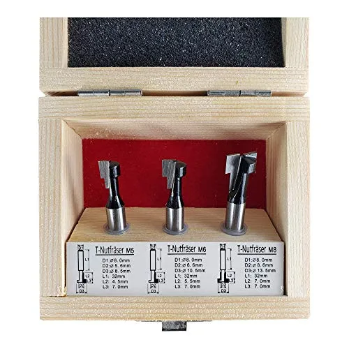 STIER T-Nutfräser-Set 3