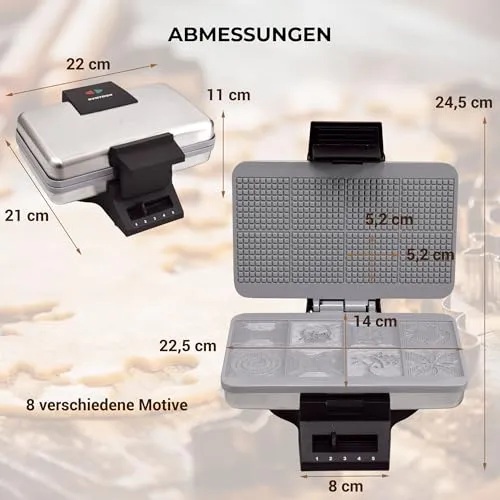 Syntrox Germany Zimtwaffelautomat UC 7