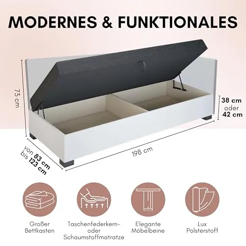 TAPCZANY24 Boxspringbett Ilia+ 3
