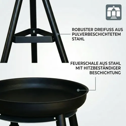Tarrington House Holzkohle-Schwenkgrill 2