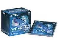 TDK DVD+R 1-16x