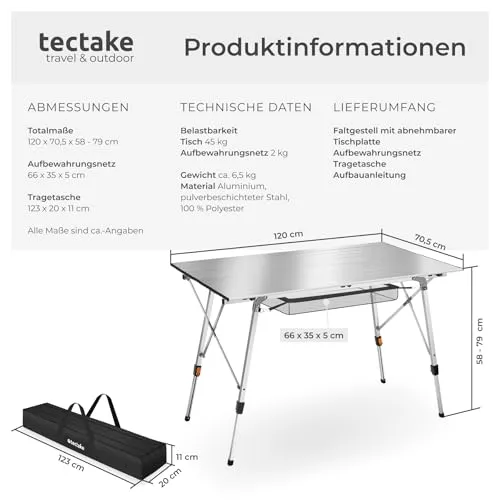 tectake Campingtisch 3