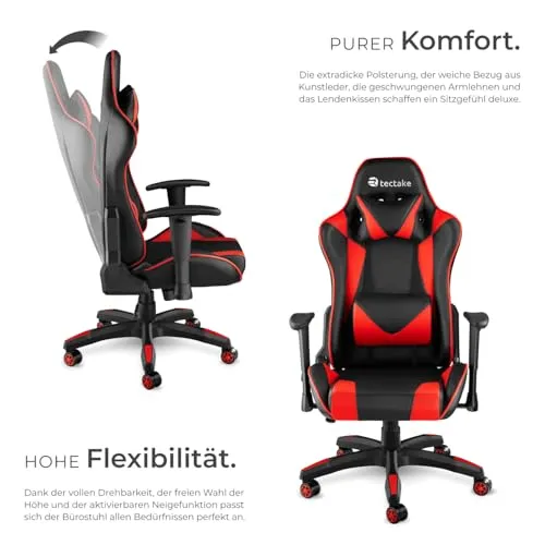 tectake Gaming Stuhl 3
