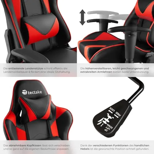 tectake Gaming Stuhl 5