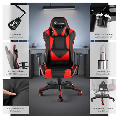 tectake Gaming Stuhl 6