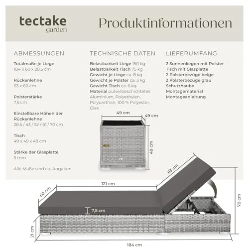 tectake Garten Lounge 6