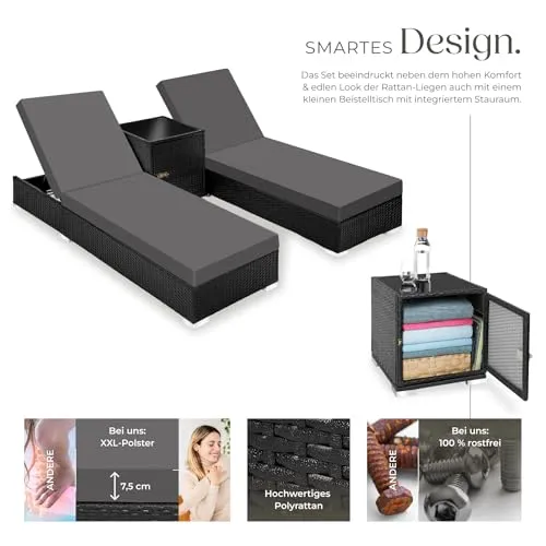 tectake Garten Lounge Set 3