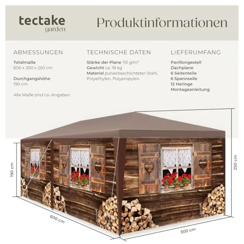 tectake Garten Pavillon 6
