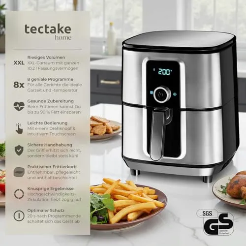 tectake Heißluftfritteuse XXL 2