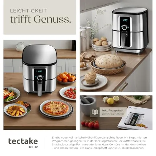 tectake Heißluftfritteuse XXL 7
