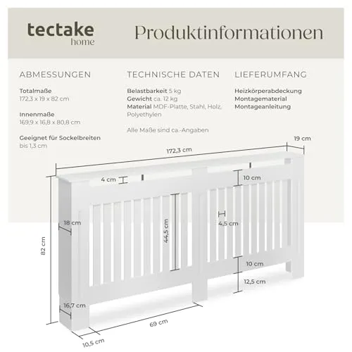 tectake Heizkörperverkleidung 6