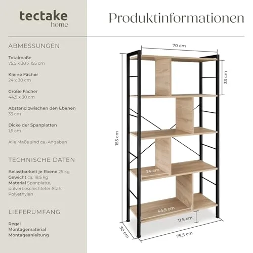 tectake Industrial Regal 2